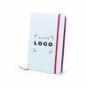 Le bloc-notes classique en carton blanc avec tranche assortie