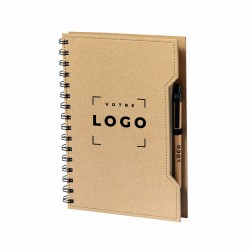 Bloc- notes en carton recyclé. Pratique pour une prise de note écoresponsable.