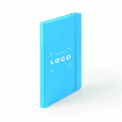 Bloc-notes A5 en simili-cuir avec 100 feuilles unies, carnet élégant et professionnel.