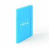 Bloc-notes A5 en simili-cuir avec 100 feuilles unies, carnet élégant et professionnel.