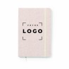 Bloc-notes en coton 100 % recyclé avec 100 feuilles unies – carnet écologique et responsable.