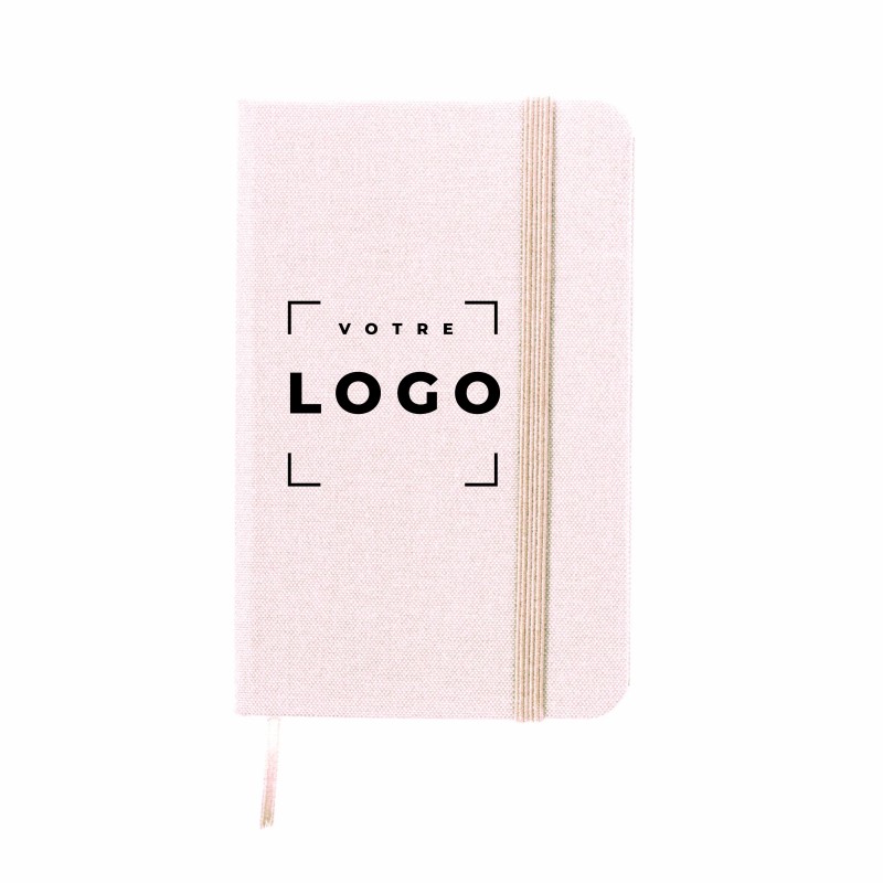 Bloc-notes en RPET 300D avec 100 feuilles à lignes simples – carnet recyclé et éco-responsable