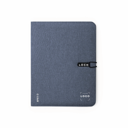 Porte-documents A4 en polyester 600D RPET avec élastique – accessoire éco-responsable et pratique pour le bureau