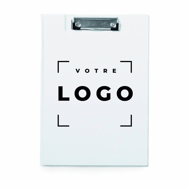 Porte-documents A4 en PVC classique avec pince métalique - Pratique pour la prise de note