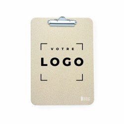 Porte-documents en paille de blé avec pince métallique – accessoire écologique et pratique pour le bureau