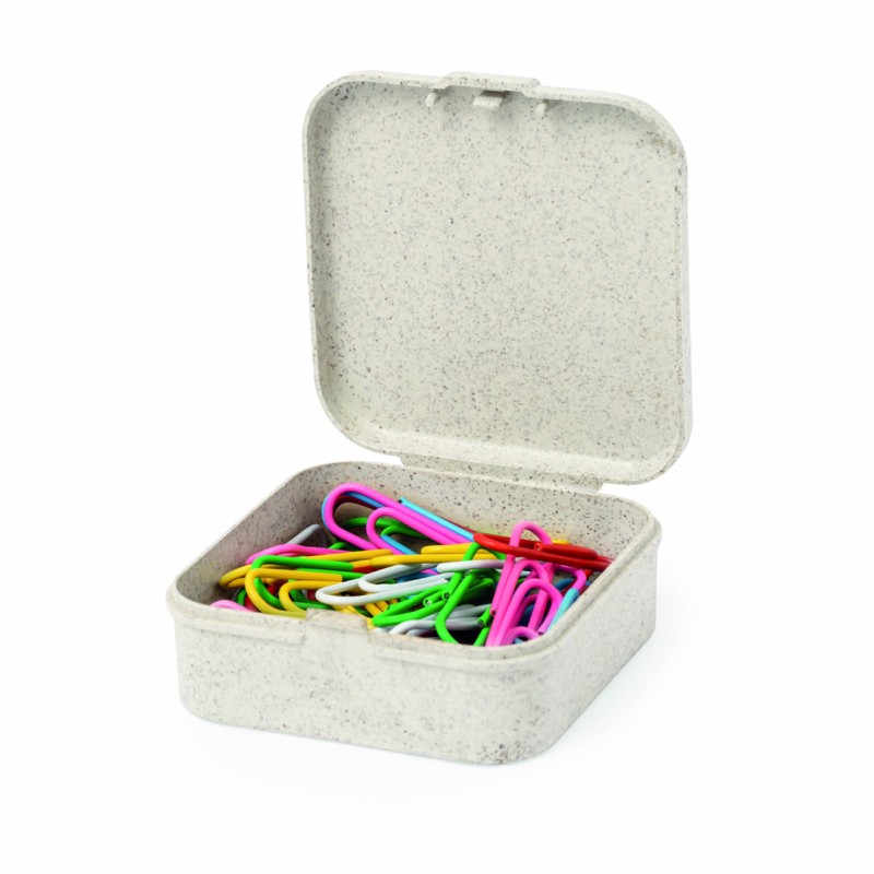 Boite à trombone en paille de blé