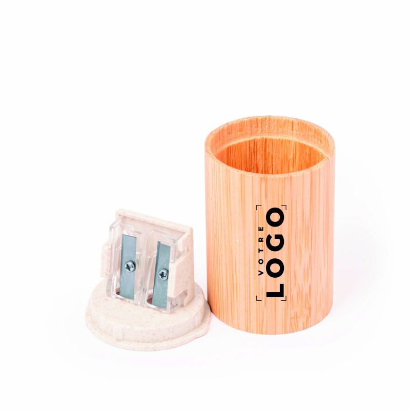 Taille-crayons en bambou et en paille de blé