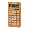 Calculatrice solaire en liège – accessoire écologique, durable et pratique pour le bureau ou les études