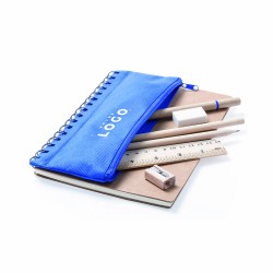 Carnet à spirales avec trousse intégrée en polyester 600D – carnet pratique et durable pour notes et accessoires
