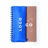Carnet à spirales avec trousse bleue intégrée