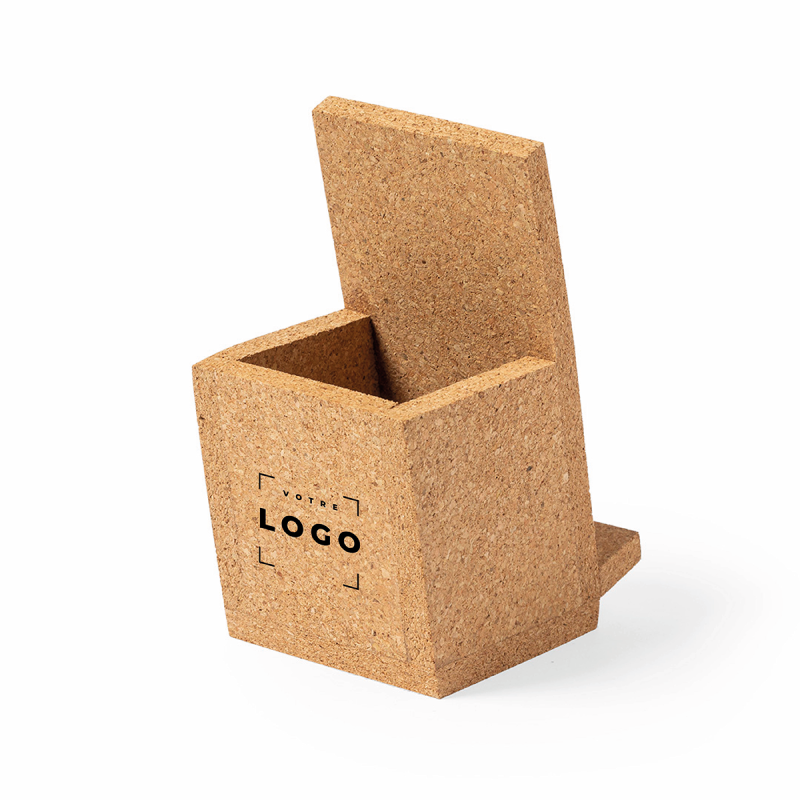 Pot à crayons & support de téléphone en liège