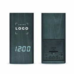 Pot à crayons avec pendulette en bois durable, Made in France – accessoire écologique et pratique pour bureau ou organisation