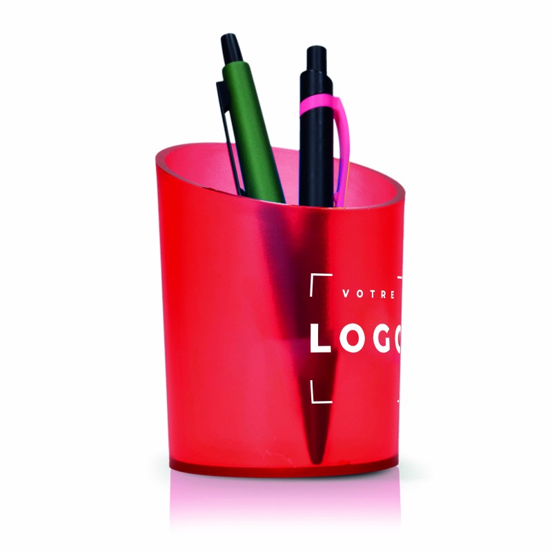 Pot à crayons en plastique Made in France – accessoire pratique et durable pour bureau ou organisation