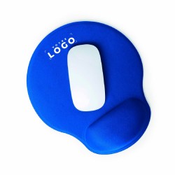 Tapis de souris classique avec repose-main en polyester – accessoire ergonomique et pratique pour bureau ou ordinateur