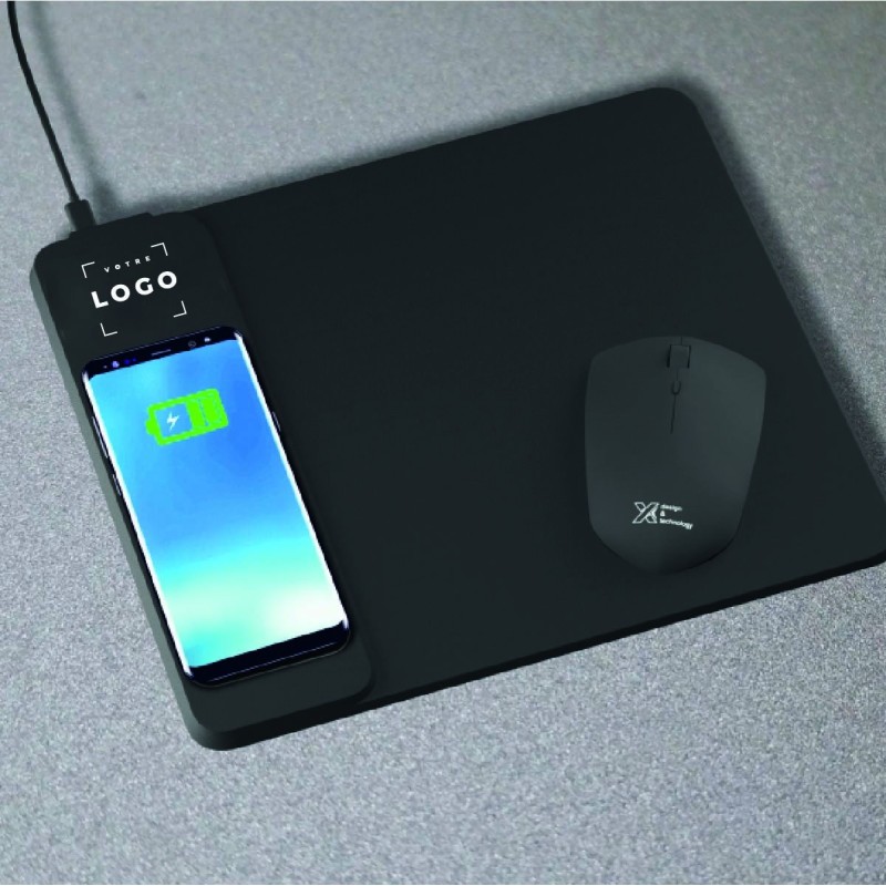 Tapis de souris avec zone à induction