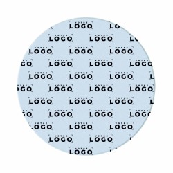 Tapis de souris rond en cristal grainé, fabriqué en France – accessoire élégant et durable pour bureau ou ordinateur