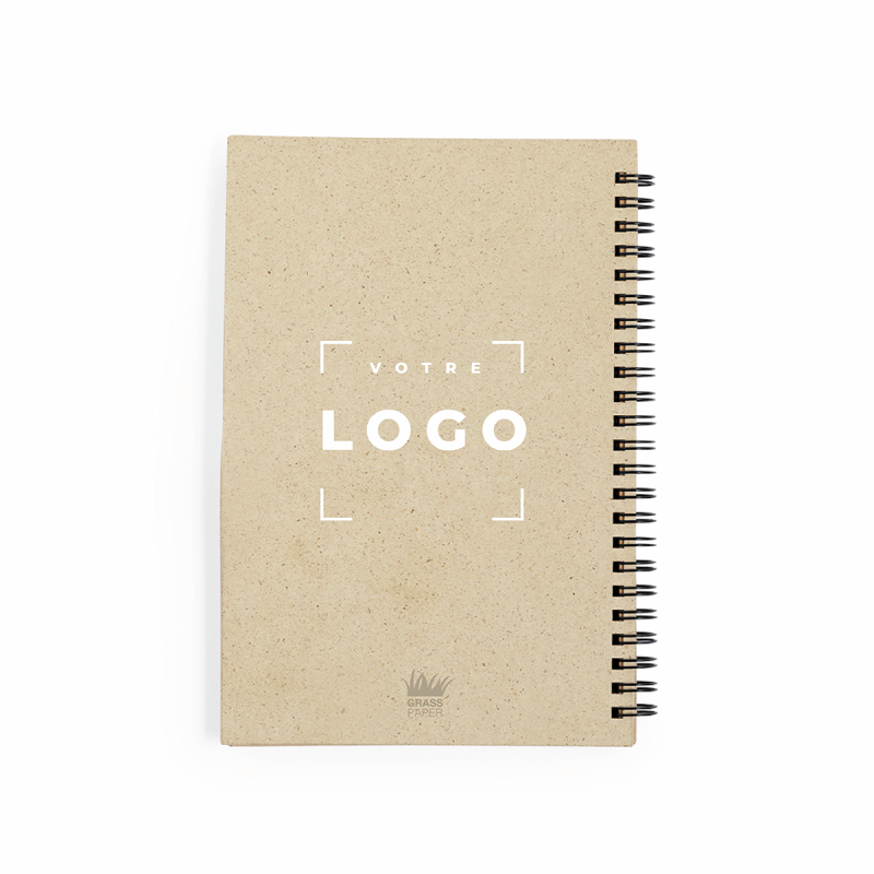 Carnet A5 en papier d'herbe