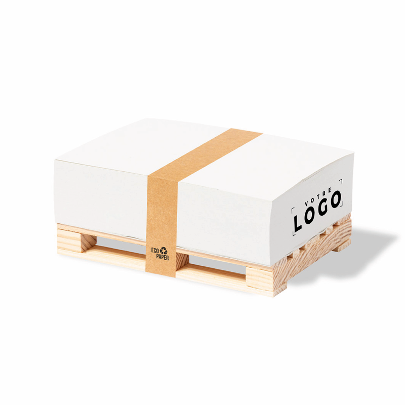 Porte-notes palette avec 300 feuilles de papier écologique – accessoire durable et pratique pour bureau ou organisation