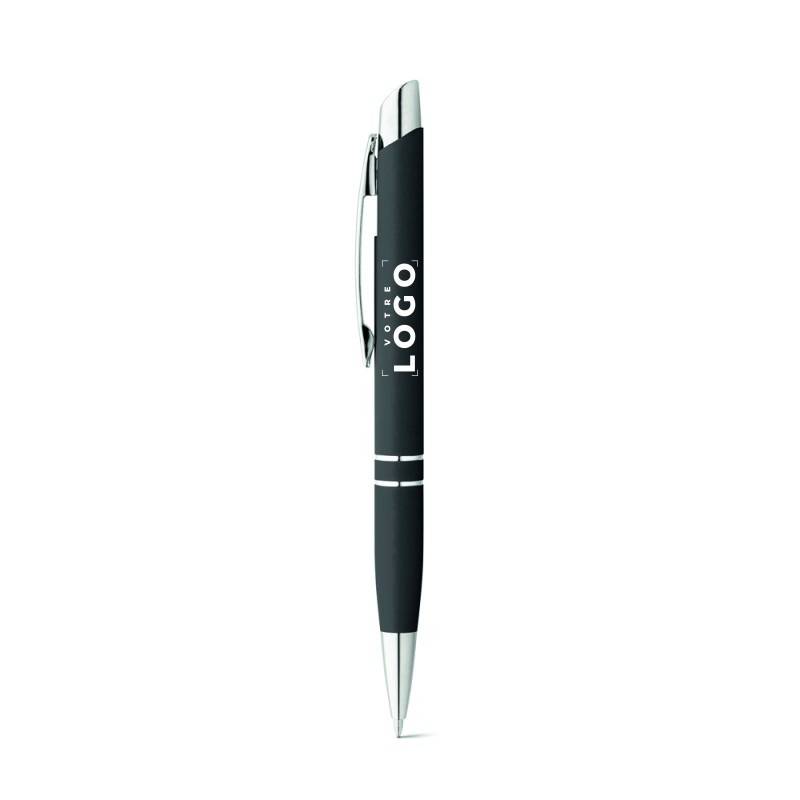 Stylo en aluminium finition rubber