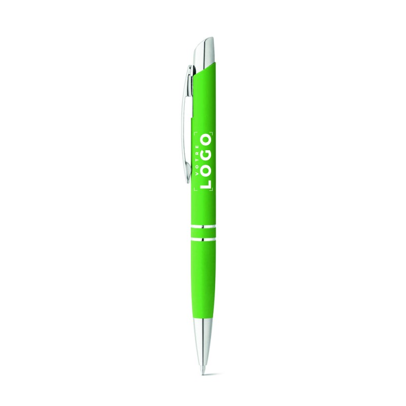 Stylo en aluminium finition rubber