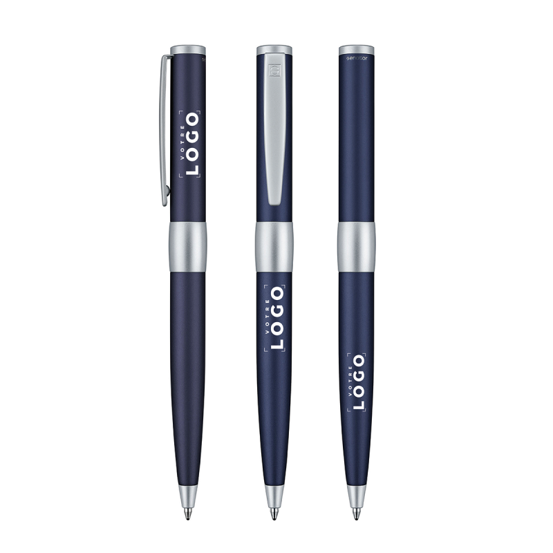 Parure avec un stylo à bille et un stylo plume