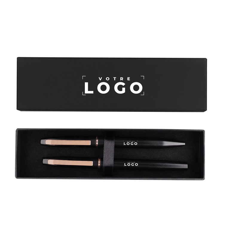 Coffret deux stylos en aluminium recyclé
