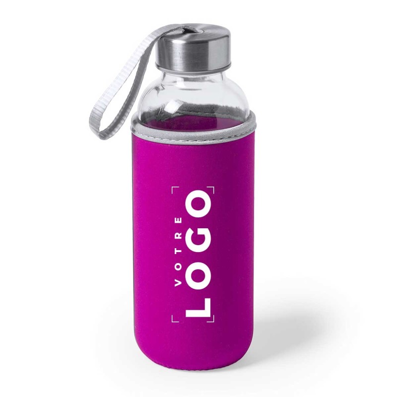 Bouteille en verre avec ruban de transport - 420ml