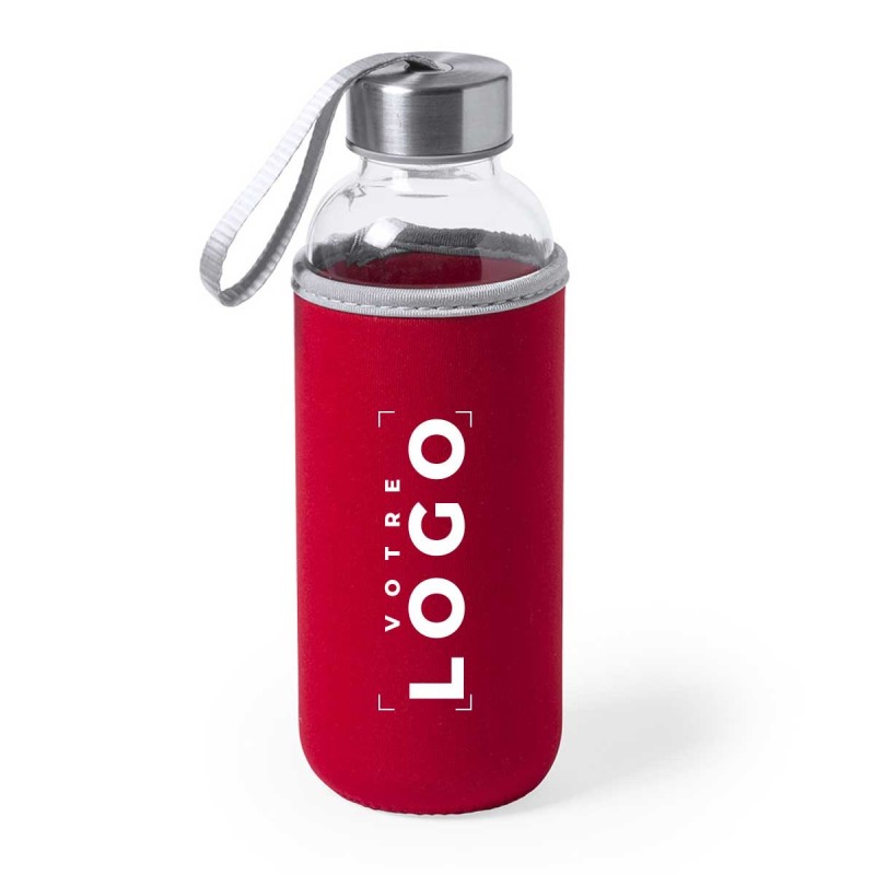 Bouteille en verre avec ruban de transport - 420ml