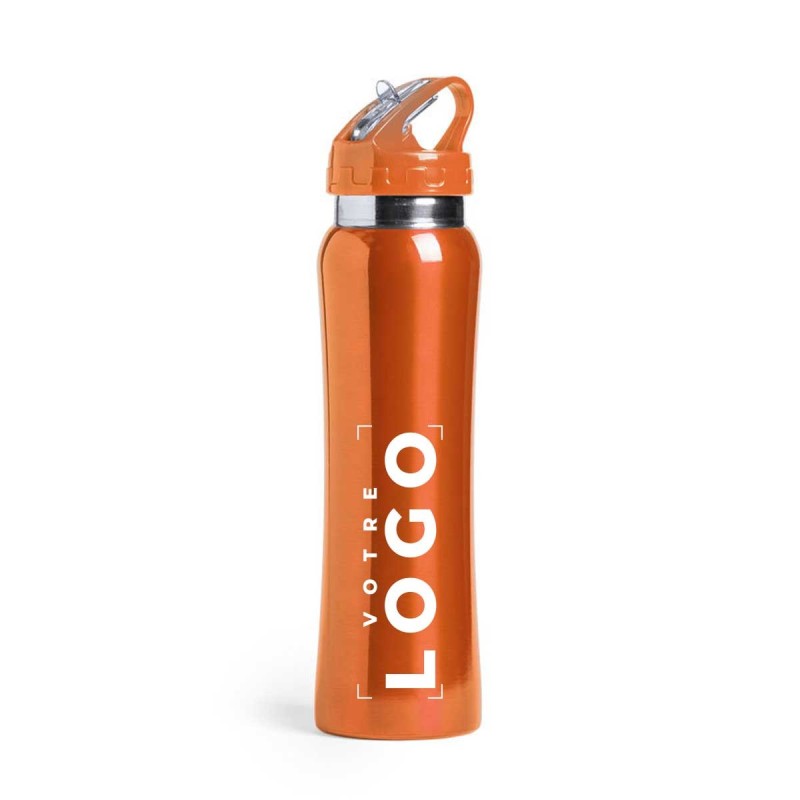 Bouteille en acier inoxydable avec son bec sport - 800ml