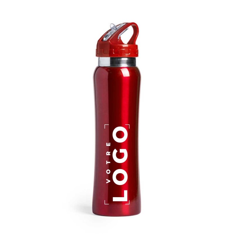 Bouteille en acier inoxydable avec son bec sport - 800ml