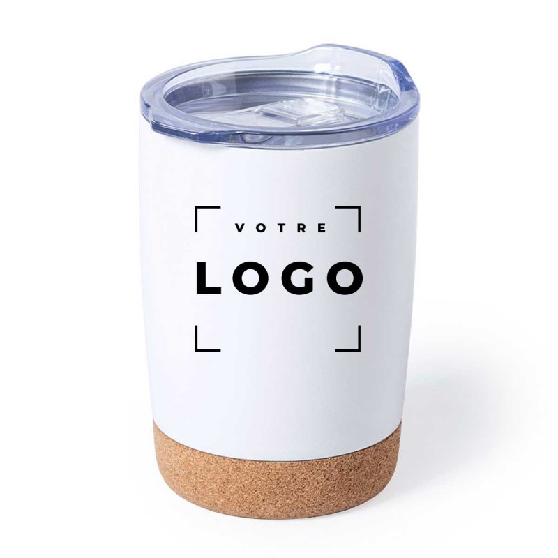 Verre isotherme avec bas en liège - 380ml