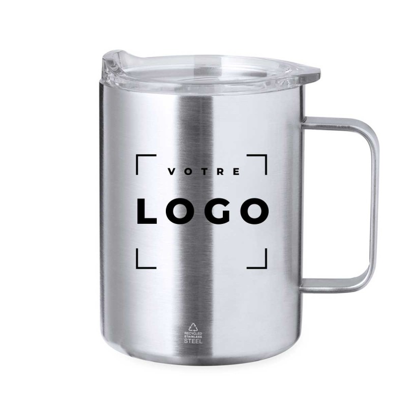 Tasse isotherme double paroi en acier inoxydable recyclé - 370ml