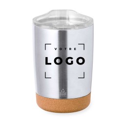 Verre isotherme en acier inoxydable recyclé & liège - 350ml