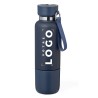 Bouteille isotherme avec lanyard finition mate - 550ml