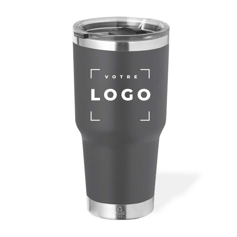 Tasse isotherme avec anse en acier inox recyclé - 600ml