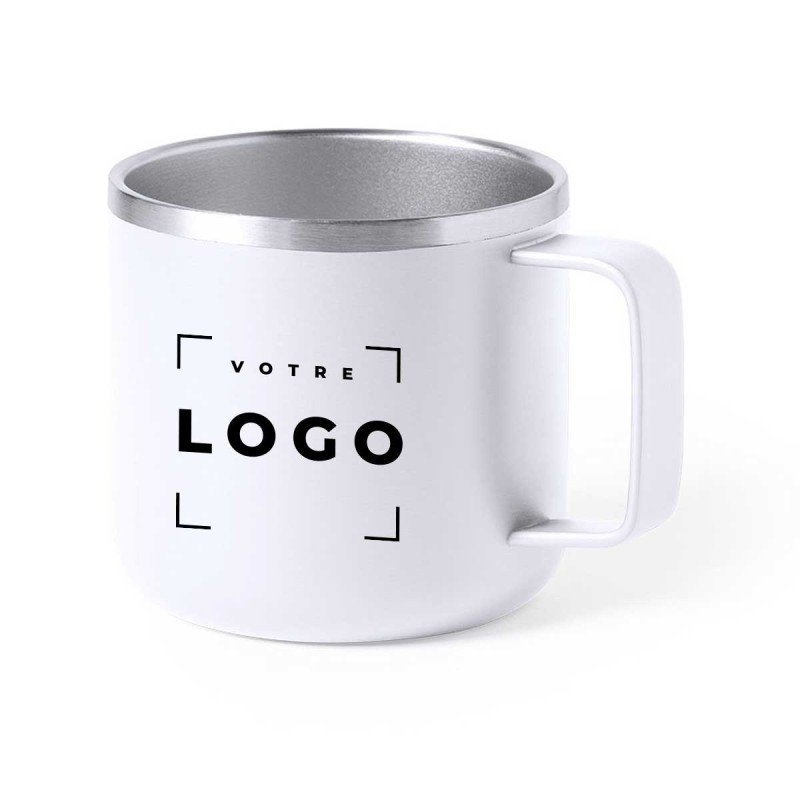 Mug isotherme en acier inoxydable bicolore - 350ml