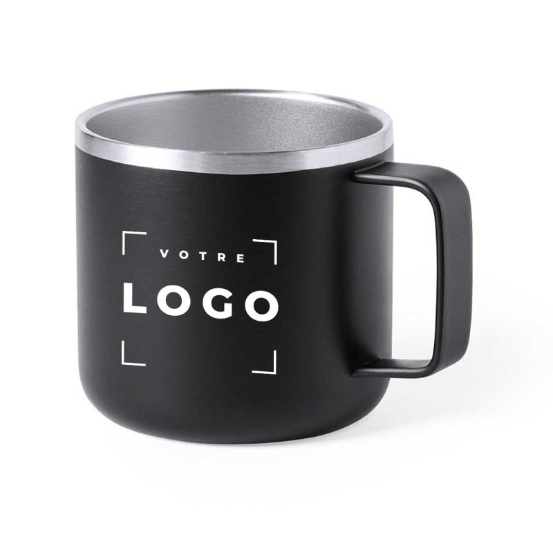 Mug isotherme en acier inoxydable bicolore - 350ml