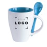 Mug classique contrasté avec cuillère - 350ml