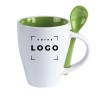 Mug classique contrasté avec cuillère - 350ml