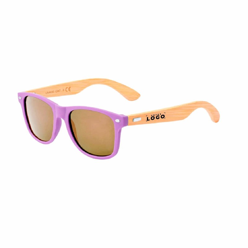 Lunettes de soleil en bambou