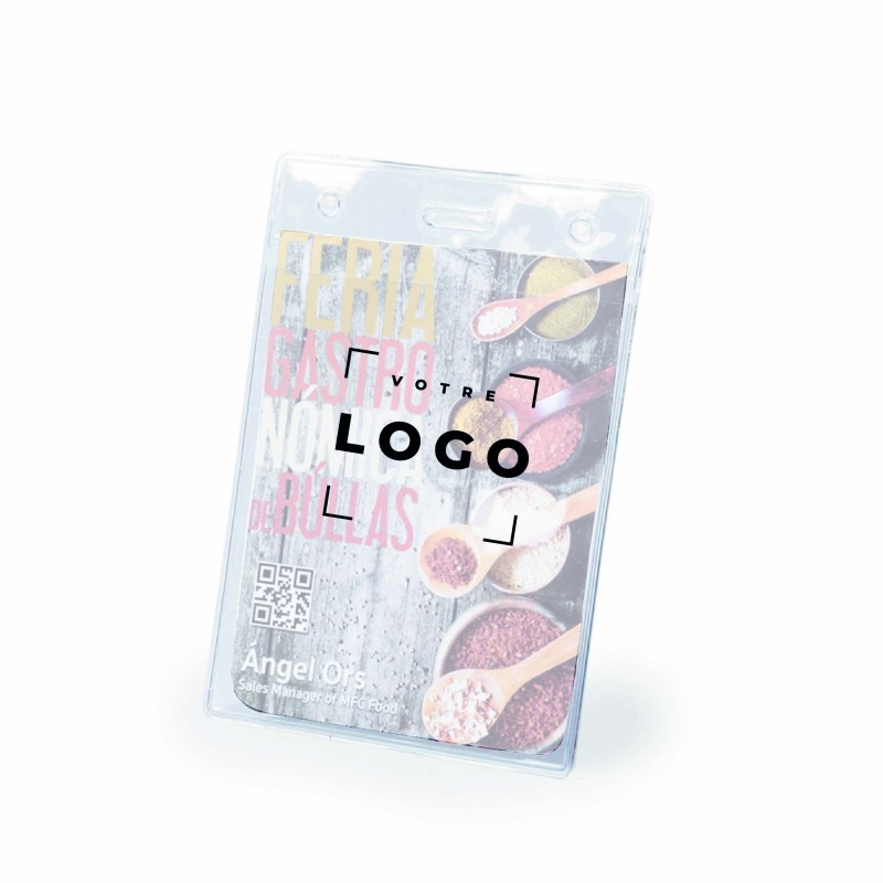 Porte-badge format vertical