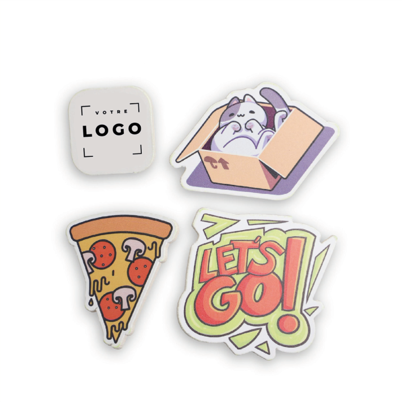 Pin's à la forme en papier