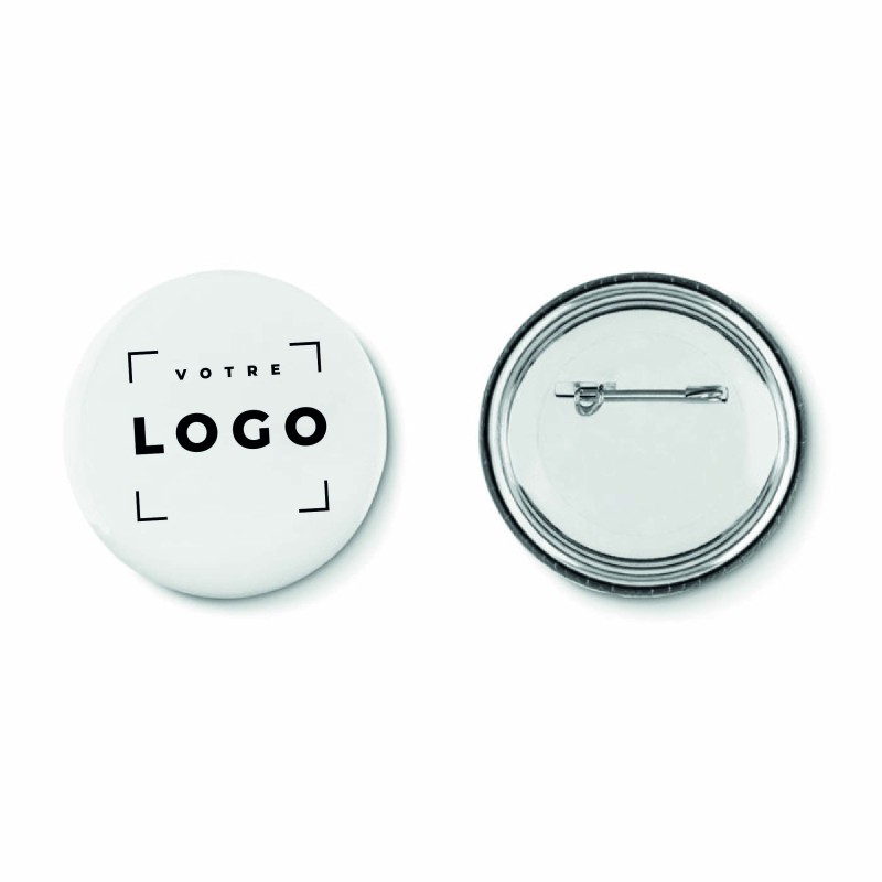 Pin's insert papier rond