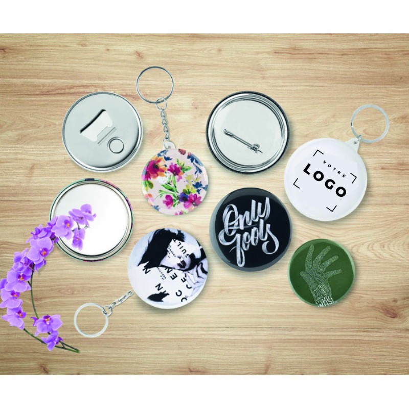 Pin's insert papier rond