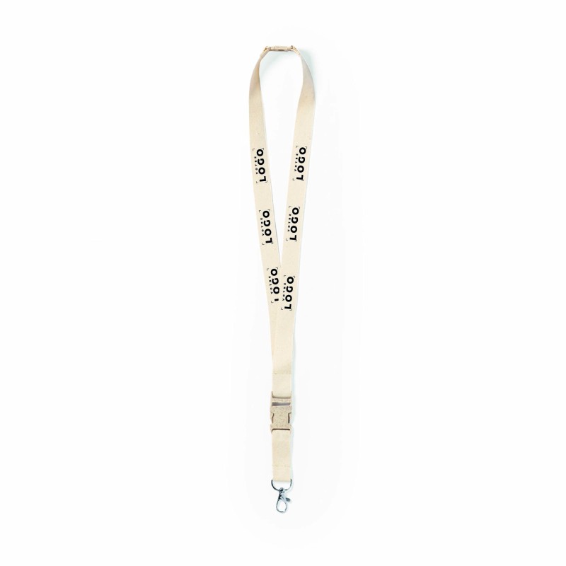 Lanyard en coton & paille de blé
