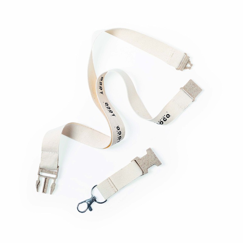 Lanyard en coton & paille de blé