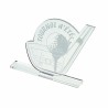 Trophée à la forme PMMA transparent