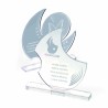Trophée à la forme PMMA transparent