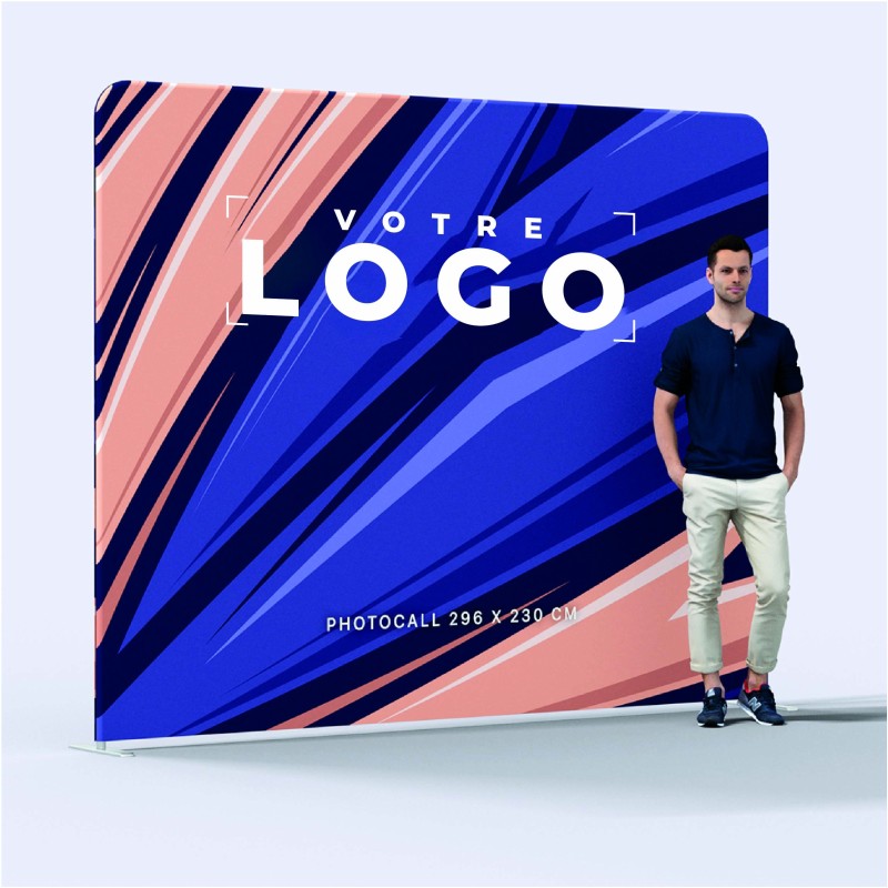 Mur d’image personnalisable Made in France – Photocall événementiel