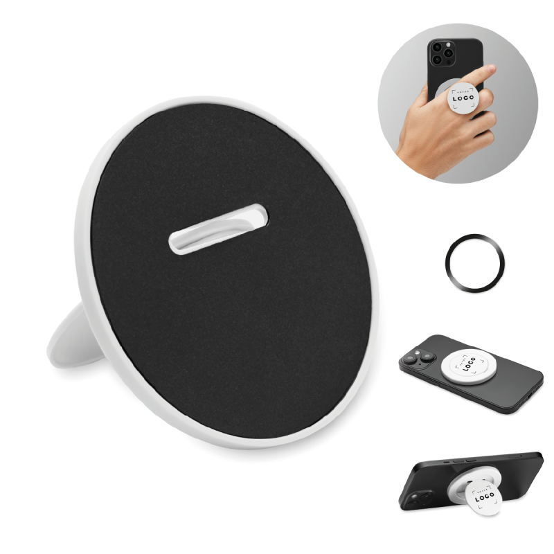 Support magnétique téléphone ABS recyclé | Goodies écoresponsables